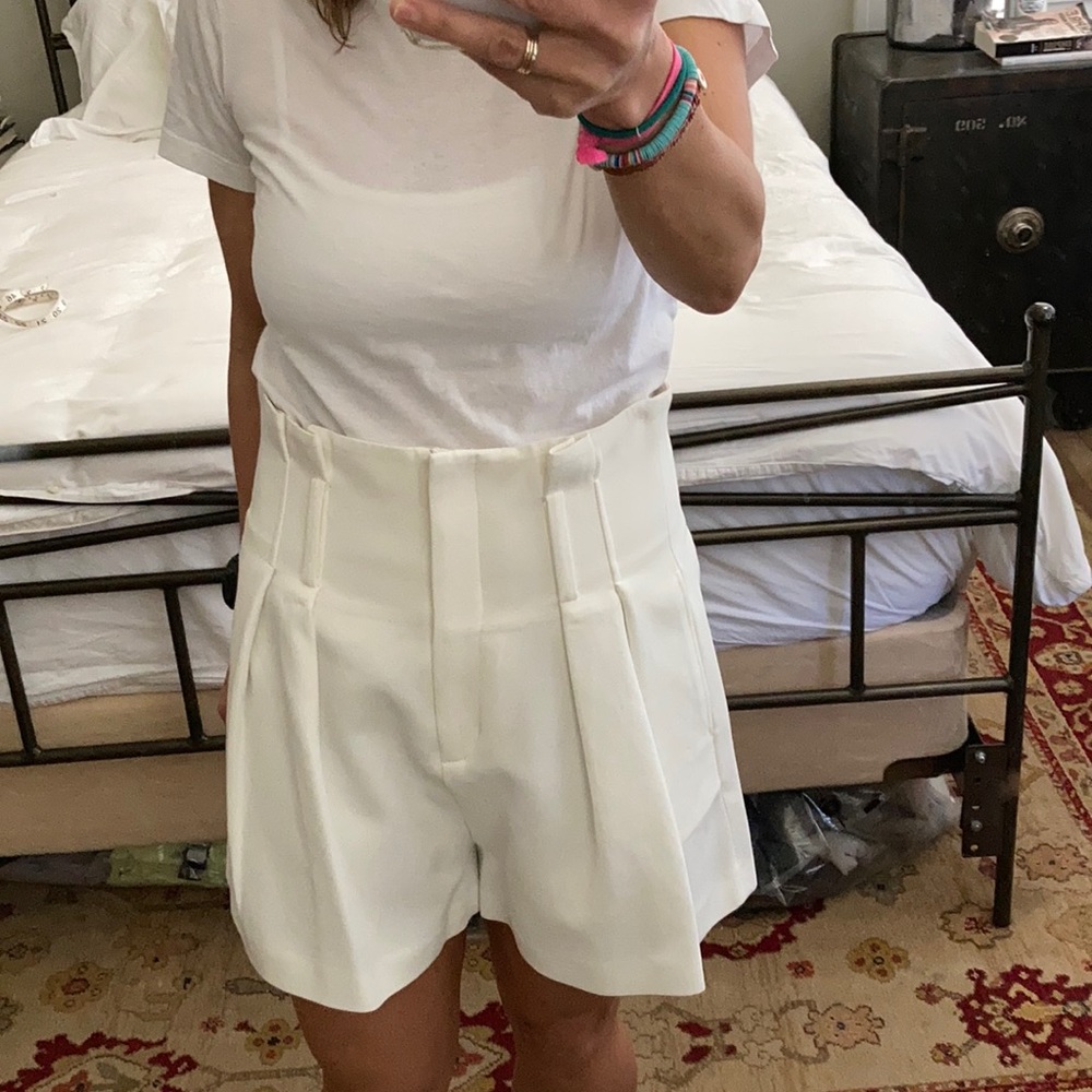 IRO high-waisted pleated shorts